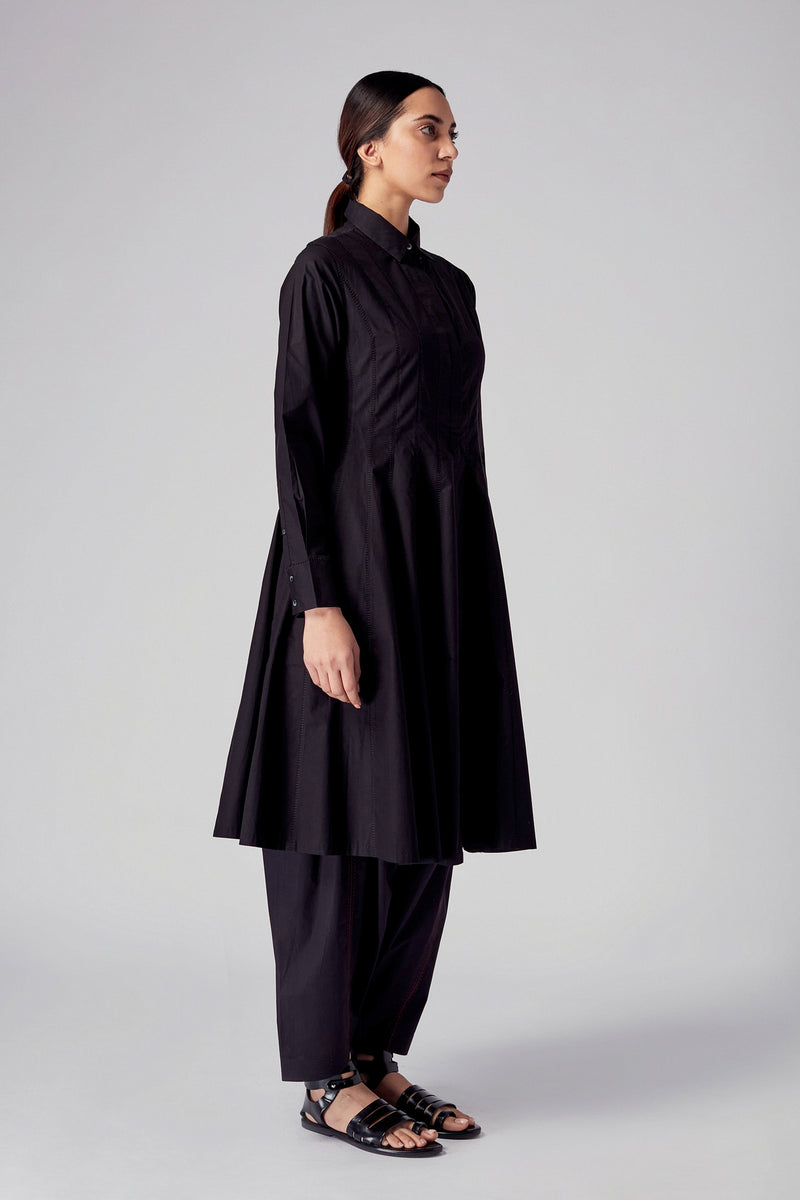 Rajesh Pratap Singh   I   Agasi panelled dress   Black  4LB-33 B  Women classic collection - Shop Cult Modern