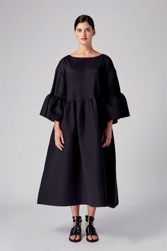 Rajesh Pratap Singh   I   Hamira peplum pleated dress
  Black  4FL-110
  Women classic collection - Shop Cult Modern