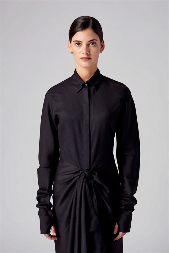 Rajesh Pratap Singh   I   Onchi knotted dress   Black  4WJ-57 B  Women classic collection - Shop Cult Modern
