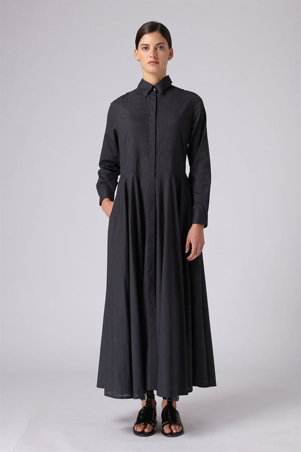 Rajesh Pratap Singh   I   Salara pintuck dress   Black  4SC-13/1PP B  Women classic collection - Shop Cult Modern