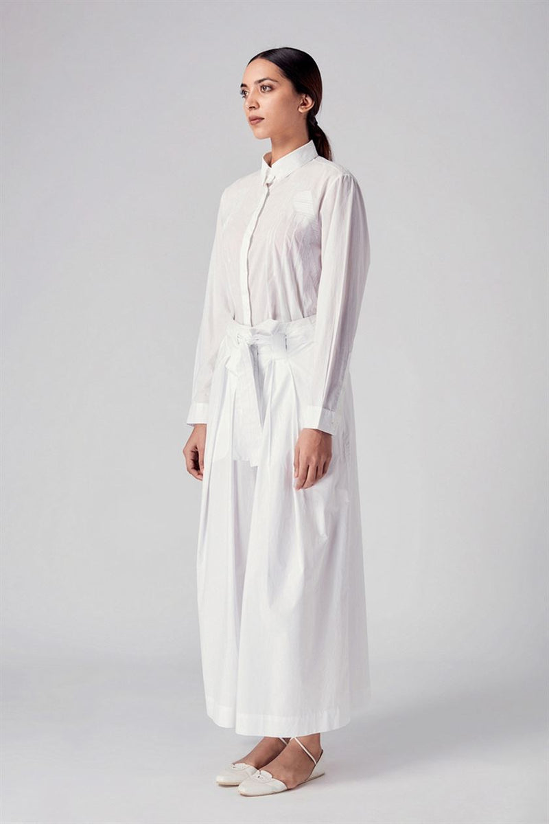 Rajesh Pratap Singh   I   Ujlan embroidered shirt  White  1FL-118A  Women classic collection - Shop Cult Modern