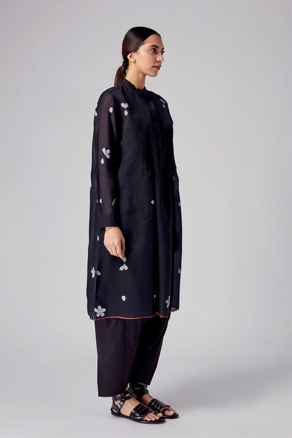 Rajesh Pratap Singh   I   Unai pintuck tunic  Black  8WJ-71 B  Women classic collection - Shop Cult Modern
