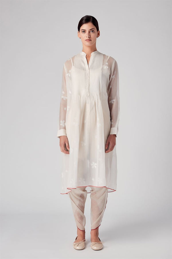 Rajesh Pratap Singh   I   Unai pintuck tunic  White  8WJ-71 W  Women classic collection - Shop Cult Modern