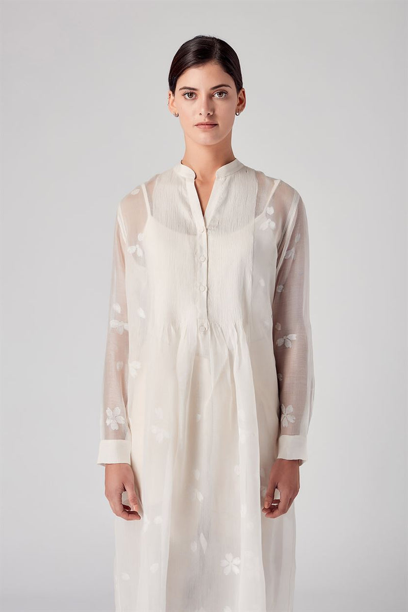 Rajesh Pratap Singh   I   Unai pintuck tunic  White  8WJ-71 W  Women classic collection - Shop Cult Modern