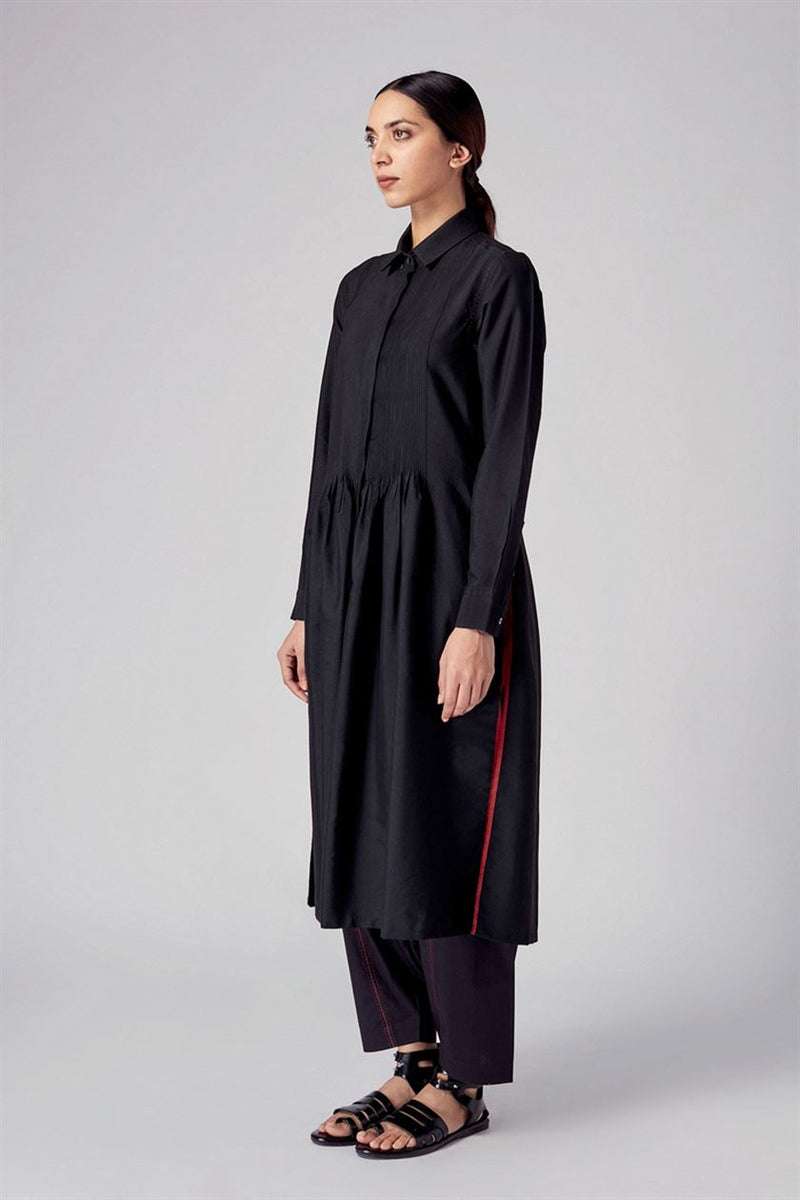 Rajesh Pratap Singh   I   Vira pintuck dress  Black  4SC-17/4KT B  Women classic collection - Shop Cult Modern