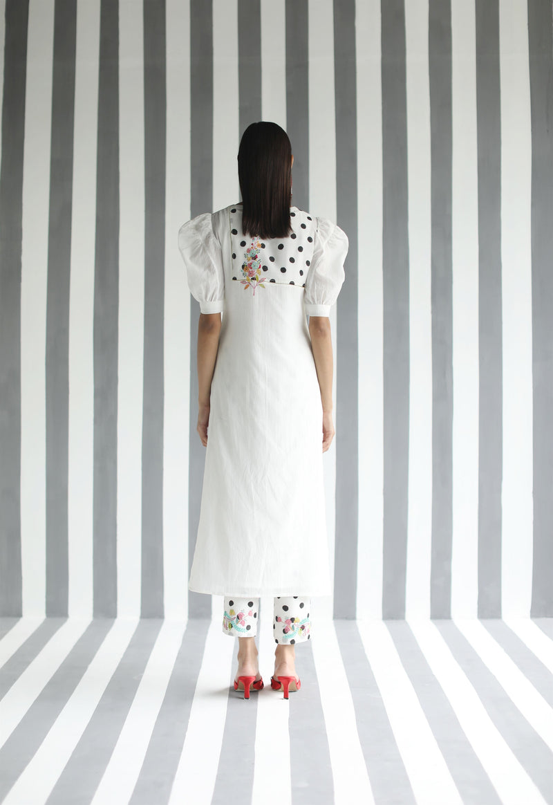 Raji Ramniq I Love To Dot I Cotton Silk Ensemble I Black and White 116 - Shop Cult Modern