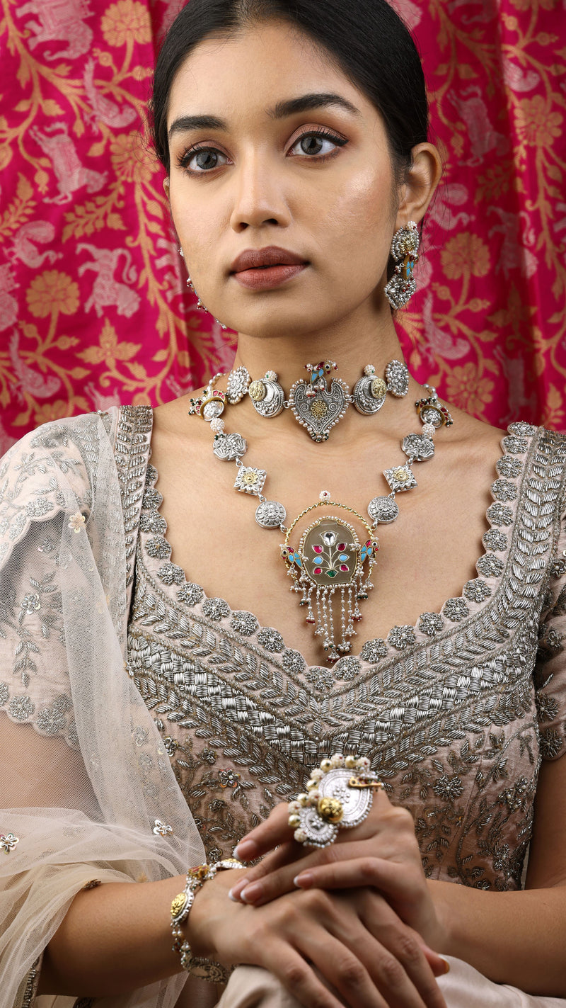 Sheetal Zaveri   I   Roop Choker Hancrafted Earrings, Natural pearls used.  SZ-C4 - Shop Cult Modern
