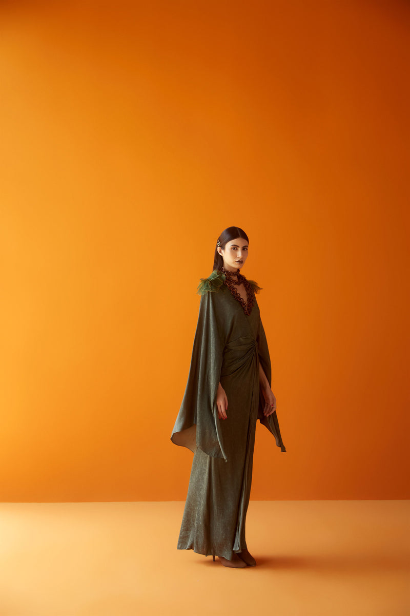 Sakshi Khetterpal  I  Dresses Dress= 1 Pc Avacado SK-022 A/W2022 Seasons - Shop Cult Modern