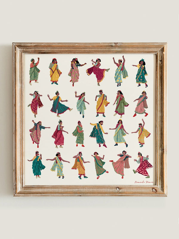 Namrata Kumar   I   Fine Art Print I Swing In A Sari - Shop Cult Modern