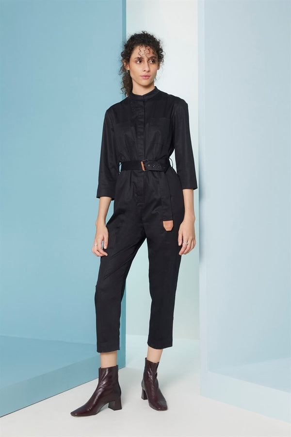 Perona   I   Womens-Dresses & Jumpsuits -Jumpsuit-Tomo-Pwa-Fv21-501-Black  AS7925 - Shop Cult Modern
