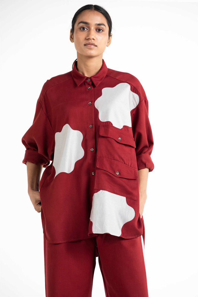 THREE   -   Applique Patch Pocket Shirt Co Ord - Shop Cult Modern