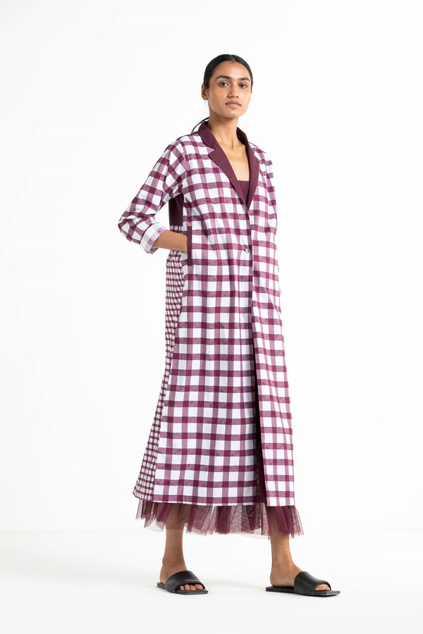 THREE   -   Check Trench Co Ord - Shop Cult Modern