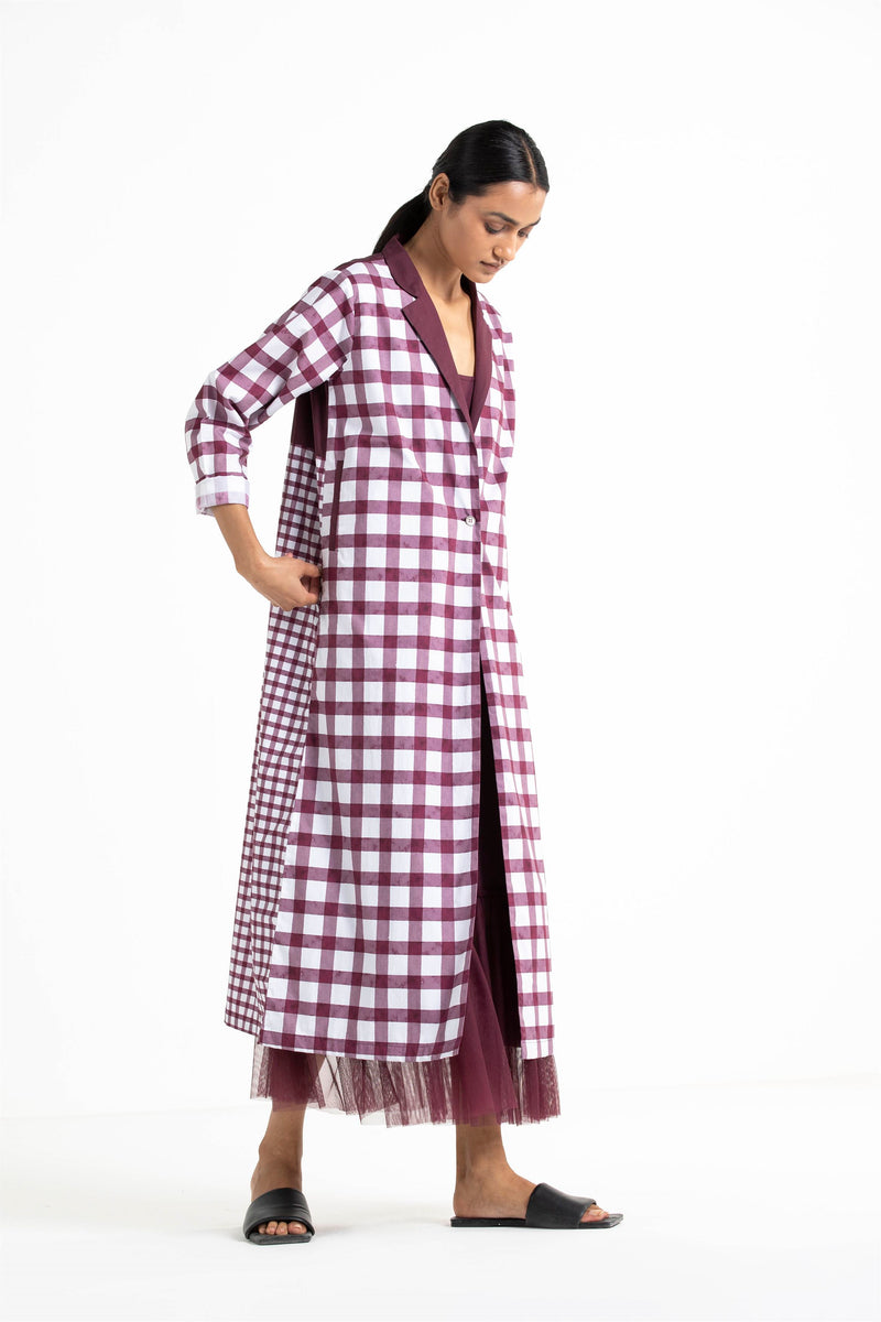 THREE   -   Check Trench Co Ord - Shop Cult Modern