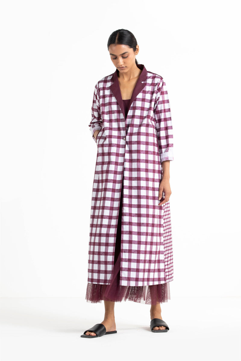 THREE   -   Check Trench Co Ord - Shop Cult Modern