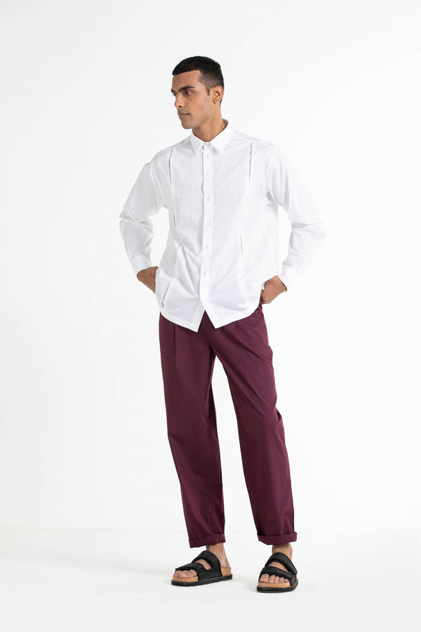 THREE   -   Front Pleat Shirt - Shop Cult Modern