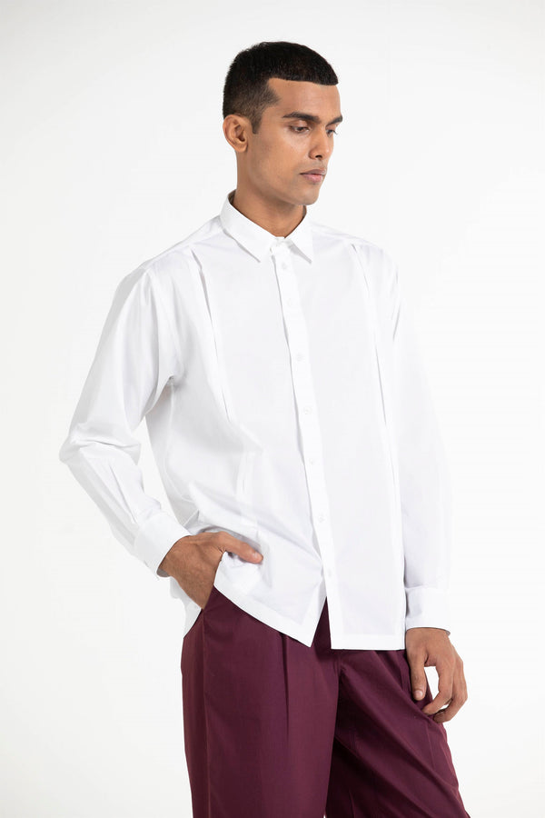 THREE   -   Front Pleat Shirt - Shop Cult Modern