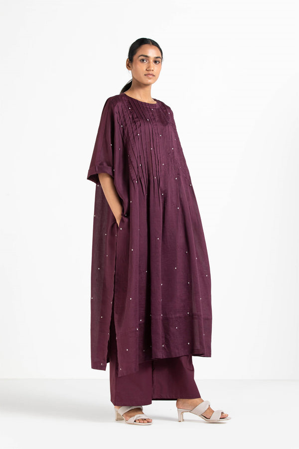 THREE   -   Pintuck Kaftan - Shop Cult Modern