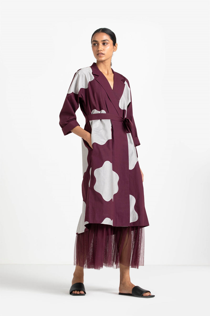 THREE   -   Slip Dress (With Net Ruffle Hem) - Shop Cult Modern