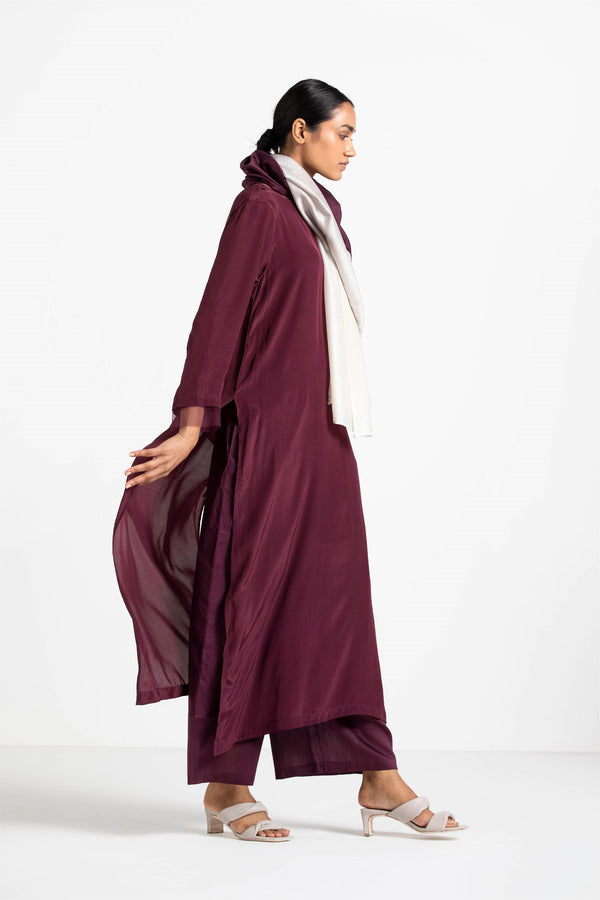 THREE   -   Broad Bottom (With Chanderi Panel) - Shop Cult Modern