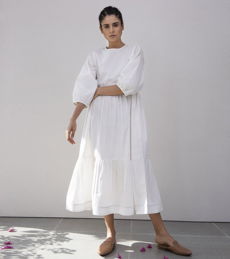 Khara Kapas   I    Tuberose Tiered Dress - Shop Cult Modern