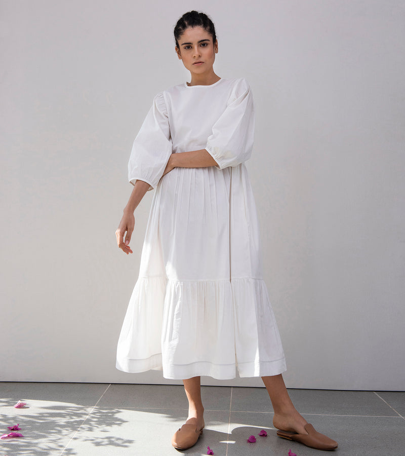 Khara Kapas Tuberose Tiered Dress - Shop Cult Modern