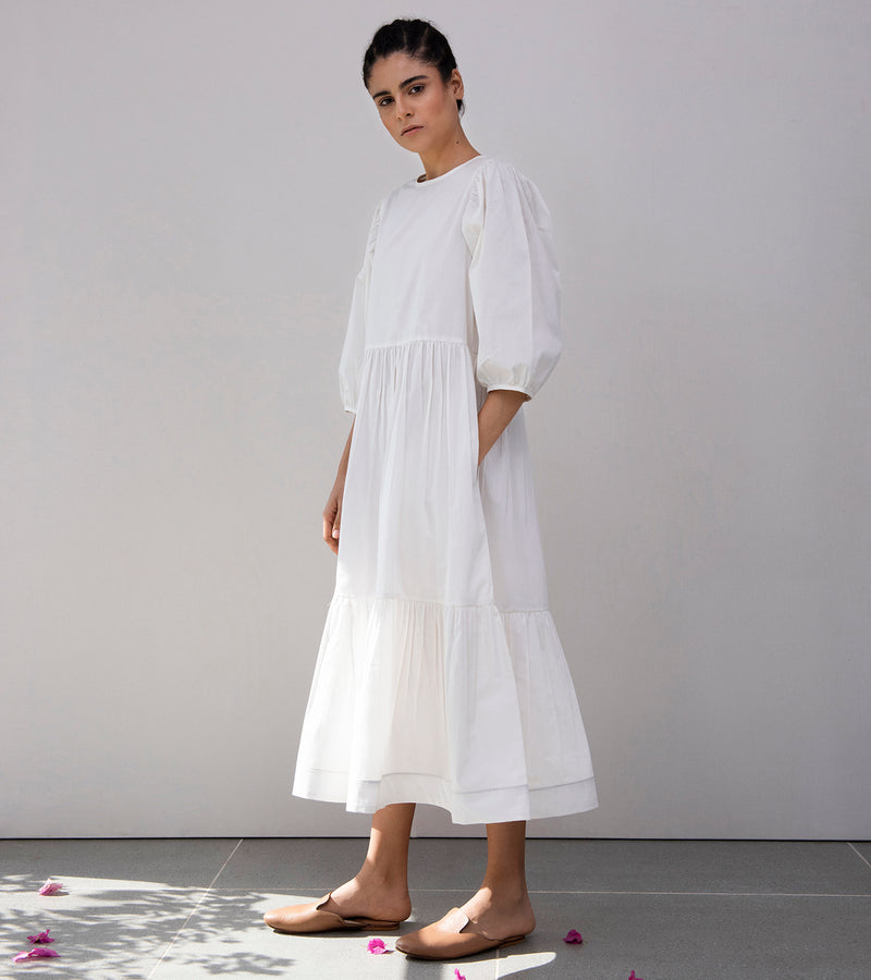 Khara Kapas Tuberose Tiered Dress - Shop Cult Modern