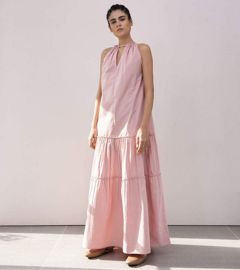 Khara Kapas   I    Tulip Tiered Maxi Dress - Shop Cult Modern
