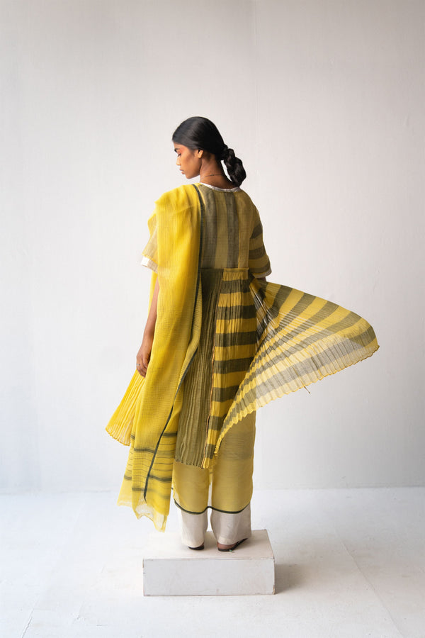 Urvashi Kaur   -   Sol Saree Hand Block Printed - Shop Cult Modern