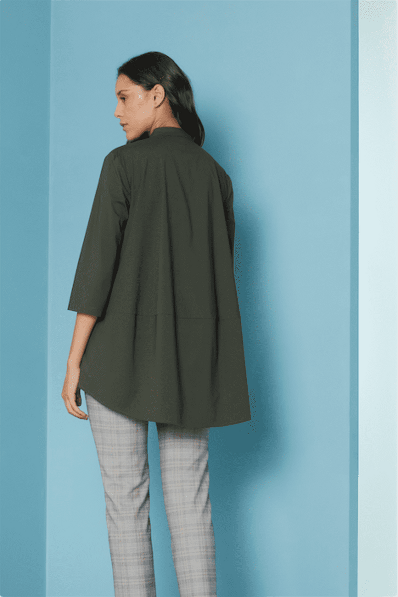 Perona   I   Womenshirts & Tops-Tops-Valarie-Pwa-Fv21-602-Olive  AS7985 - Shop Cult Modern