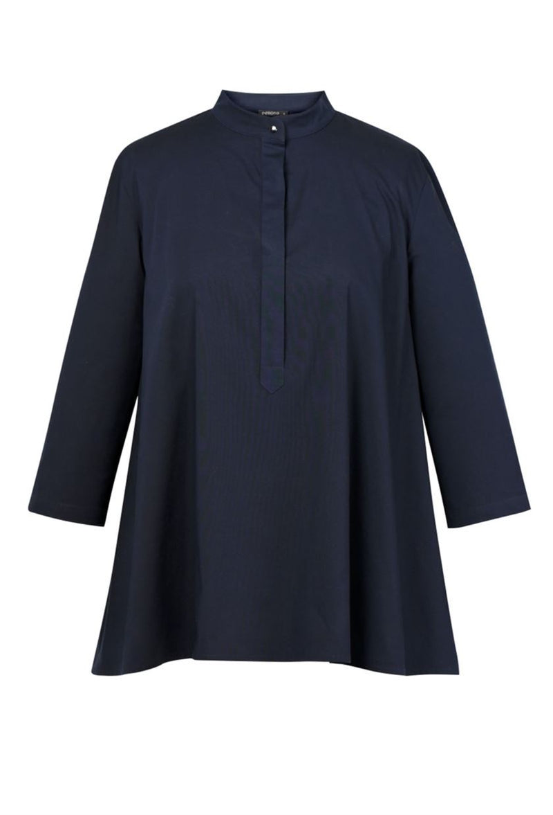 Perona   -   Womens-Shirts & Tops-Tops-Valarie-Pwa-Ss24-602-Xxs-Navy - Shop Cult Modern