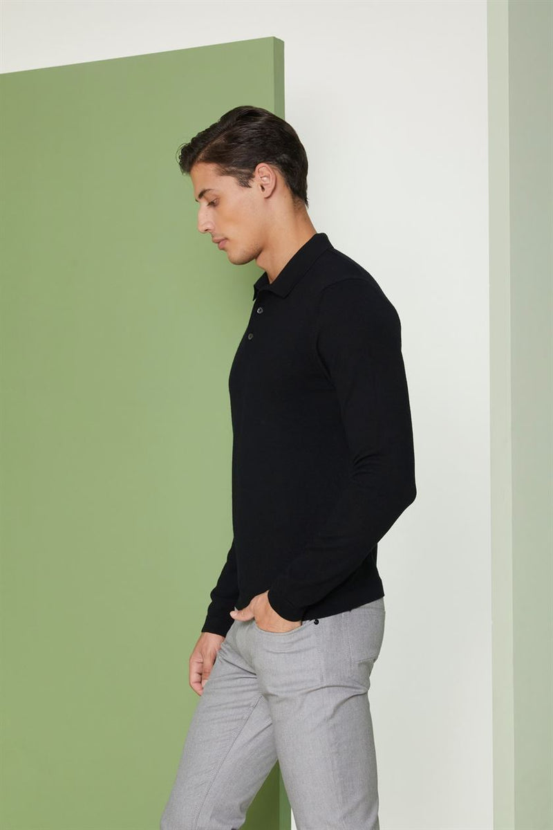 Perona   I   Mensweaters & Cardigansweater-Wade-Pma-Fv21-3085-Black  AS8268 - Shop Cult Modern