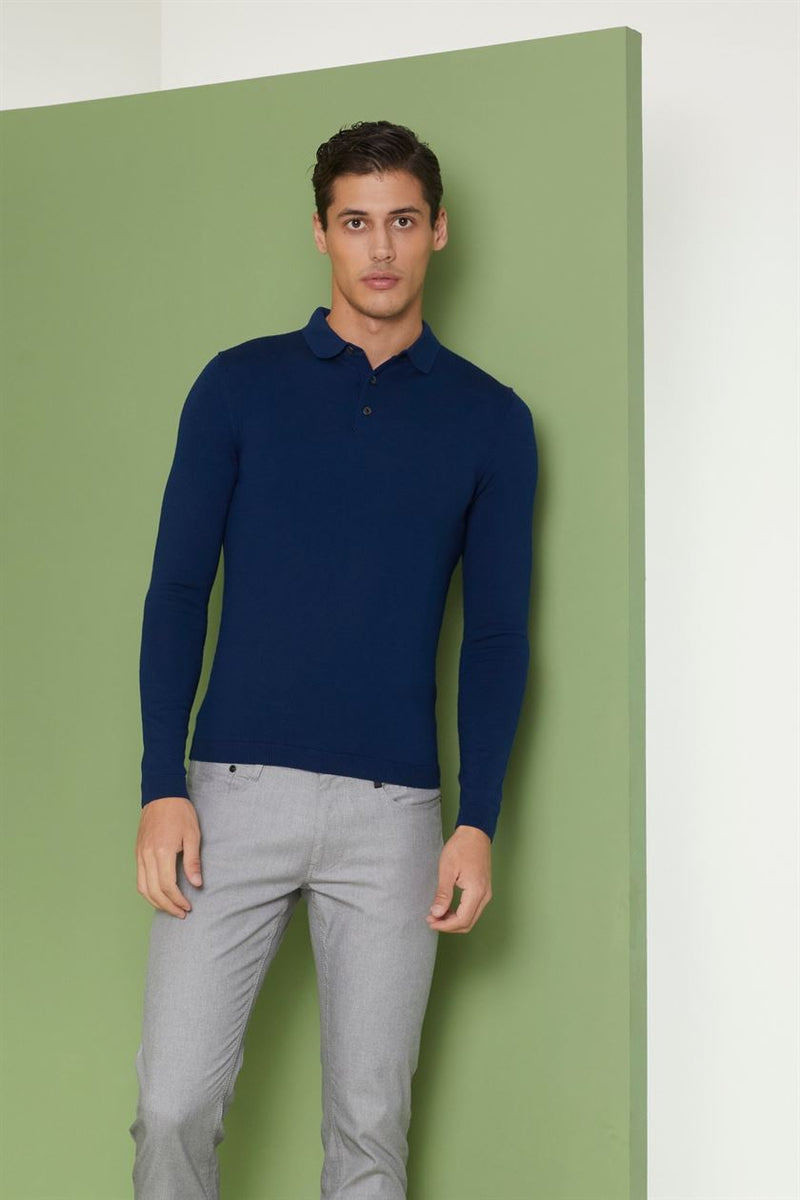 Perona   I   Mensweaters & Cardigansweater-Wade-Pma-Fv21-3085-Navy  AS8273 - Shop Cult Modern