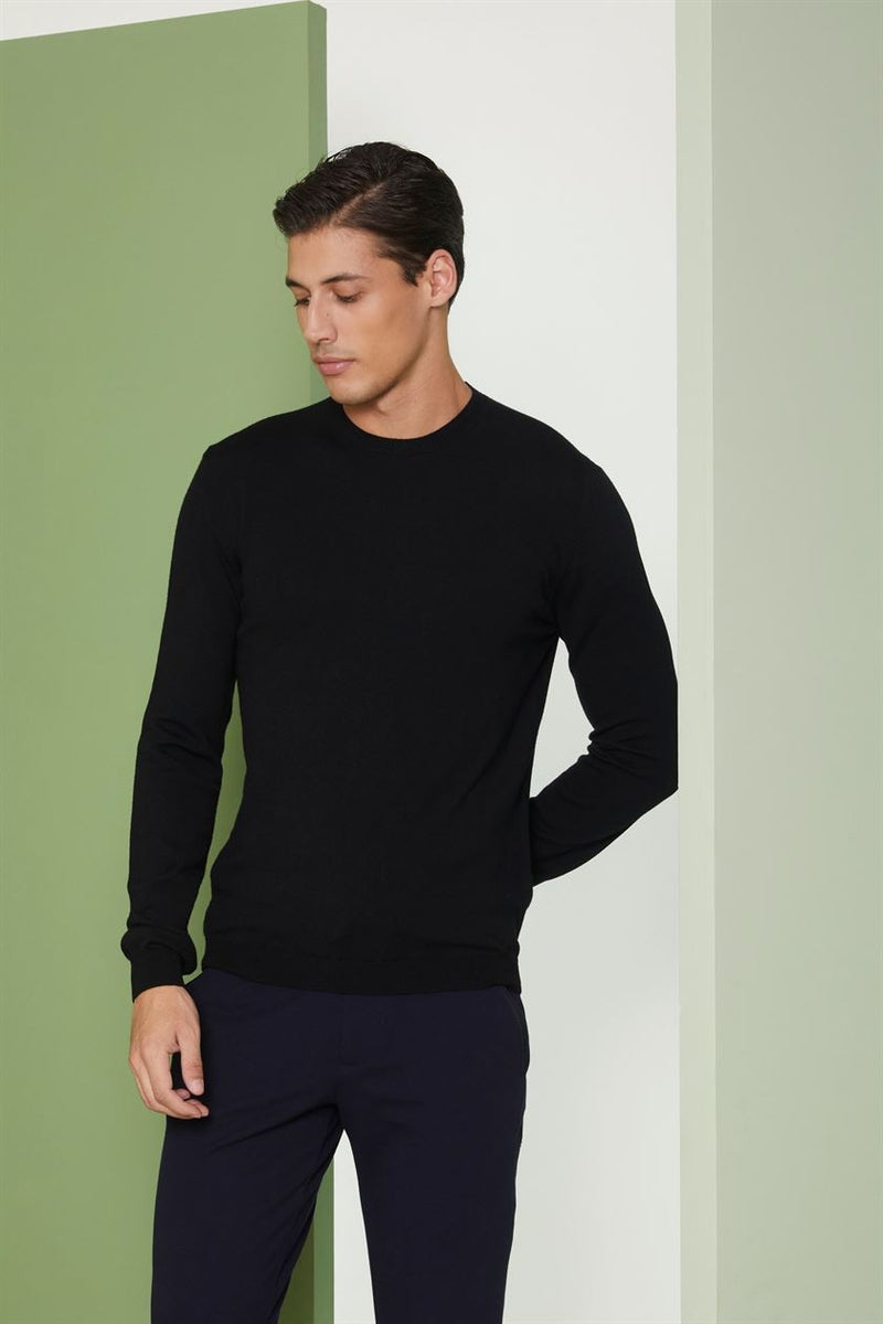 Perona   I   Mensweaters & Cardigansweater-Willie-Pma-Fv21-4096-Black  AS8308 - Shop Cult Modern