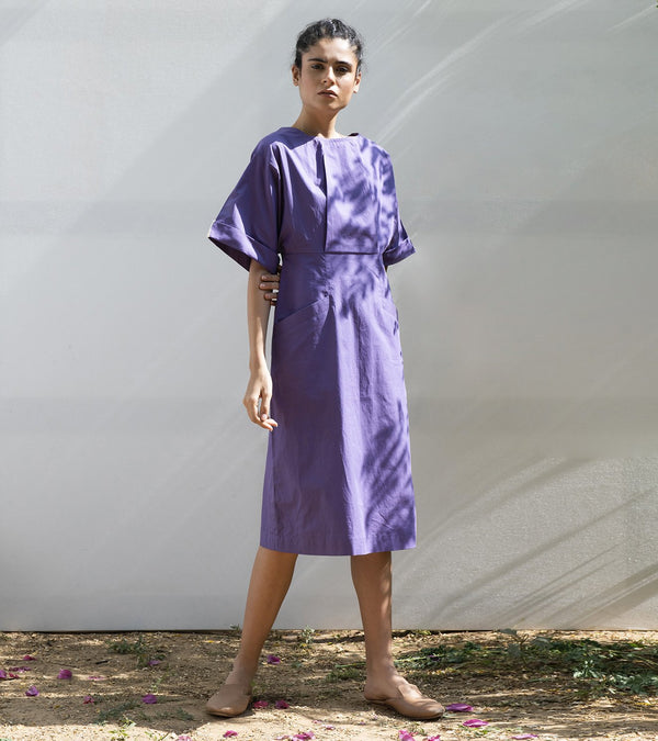 Khara Kapas   I    Wisteria Kimono Sleeved Dress - Shop Cult Modern