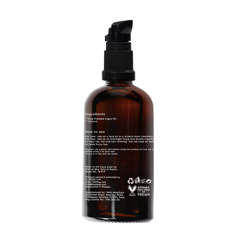 SKOG - Argan Oil multi use cold pressed oil for skin and hair for men, women, children, expectant and nursing mothers - Shop Cult Modern