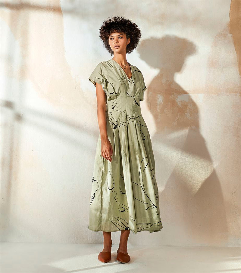 Khara Kapas  I Oakland Tint of Mint Maxi Dress - Shop Cult Modern