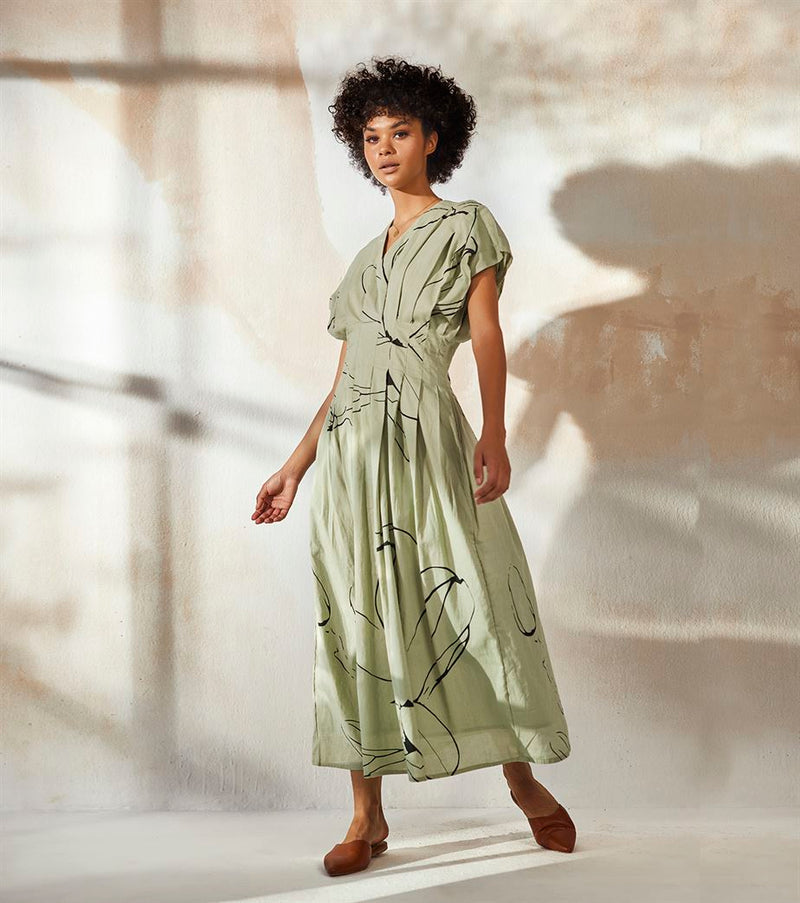 Khara Kapas  I Oakland Tint of Mint Maxi Dress - Shop Cult Modern