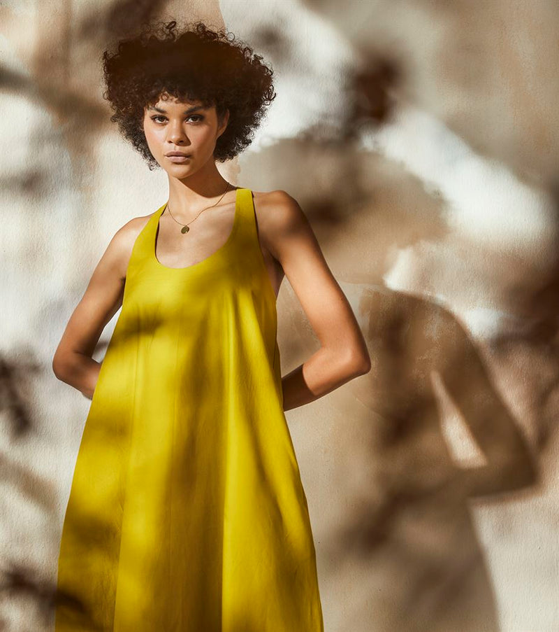 Shop Yellow Maxi Dress by Khara Kapas Shop Yellow Maxi Dress by Khara Kapas