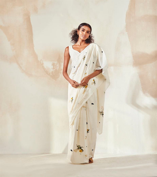 Khara Kapas  I  Indianapolis Busy Bee Saree - Shop Cult Modern