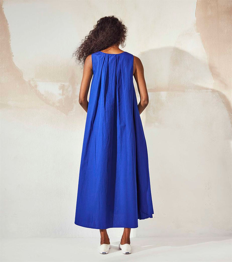 Khara Kapas  I  Honolulu Blue Brine Maxi Dress - Shop Cult Modern