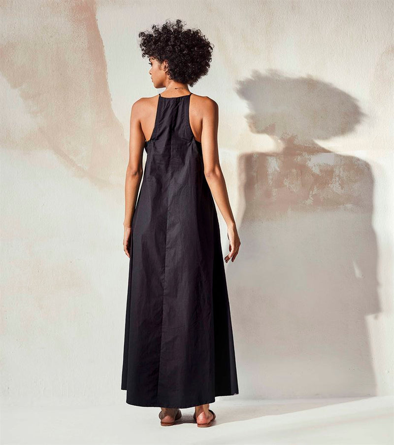 Khara Kapas  I  Denver Black Sand Castle Maxi Dress - Shop Cult Modern